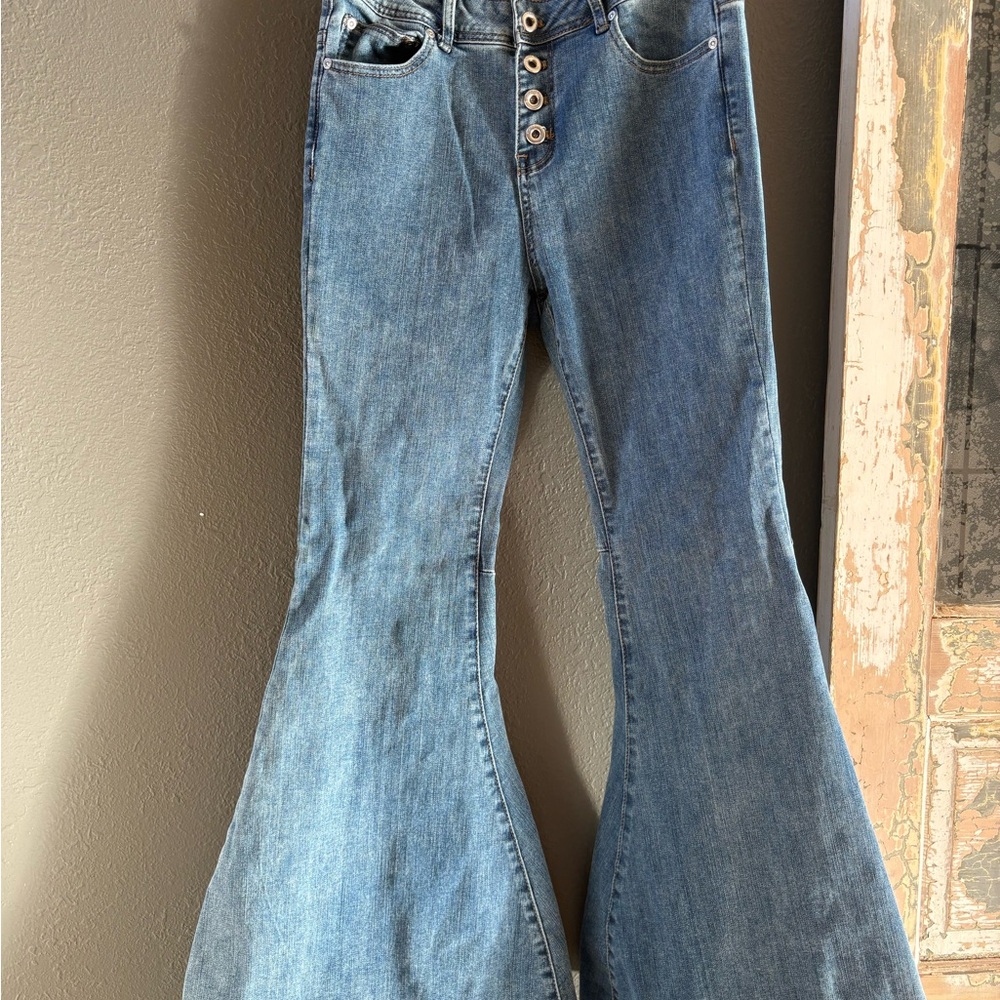 Grace in LA Blue Flare Jeans